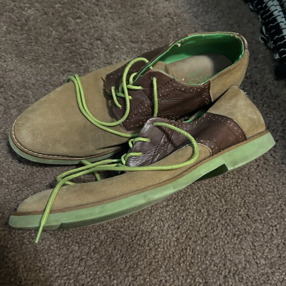 BUKS by Walk-Over Men’s‎ Saddle Oxford Shoes - Size 11 M - Brown Suede & Leather main image 7